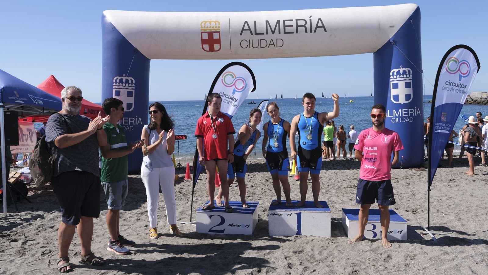 Imágenes de la travesía a nado de la Feria de Almería 2022