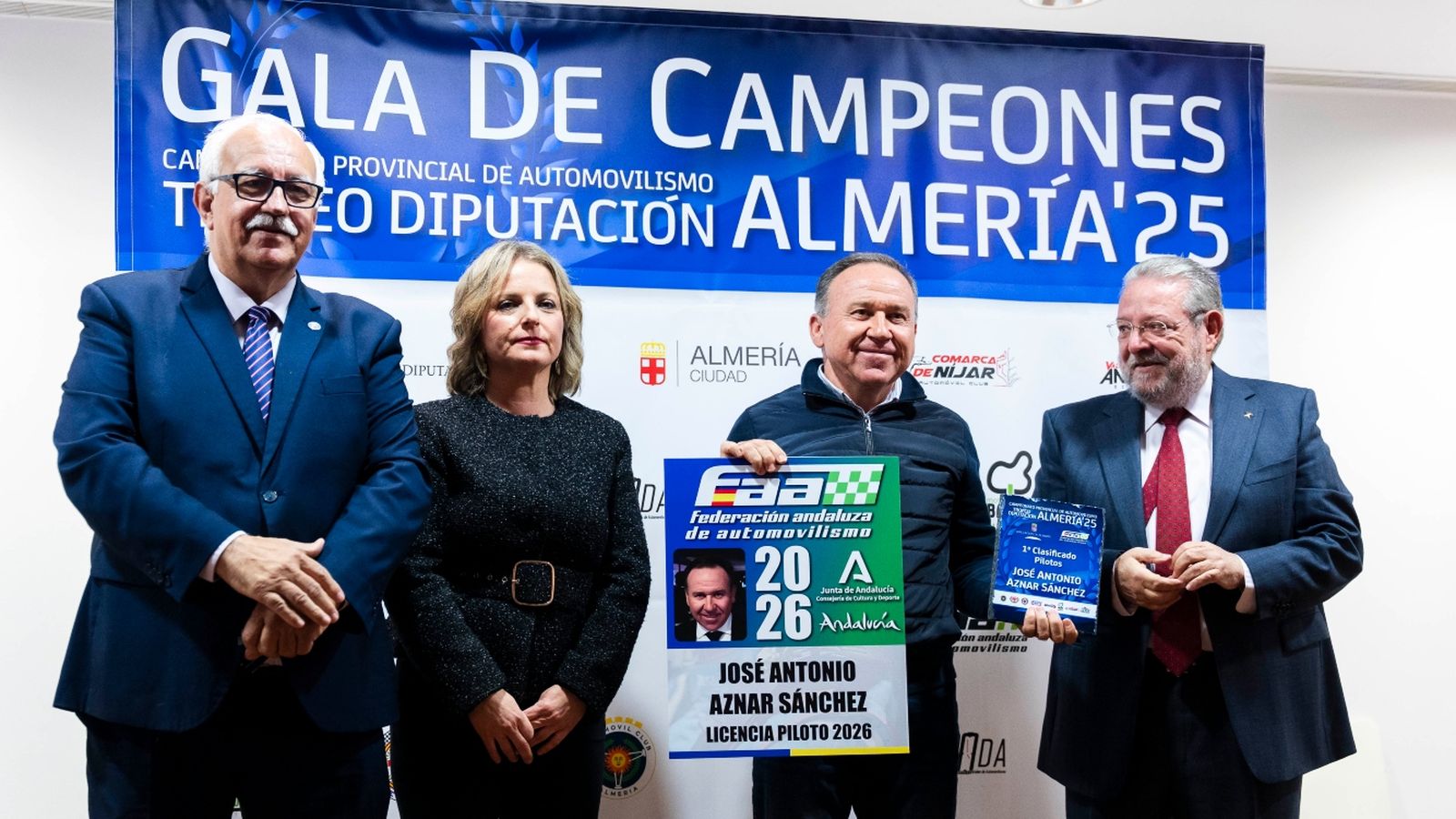 José Antonio Aznar Sánchez se proclamó campeón provincial en esta gala del automovilismo almeriense.