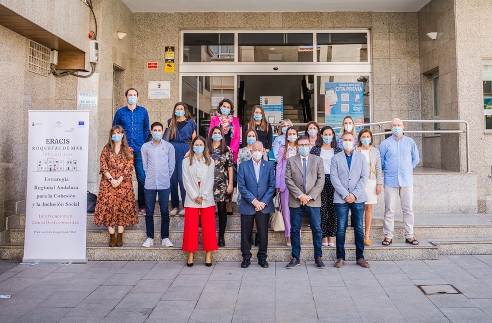 Visita del director general de Servicios Sociales de la Junta a Roquetas.