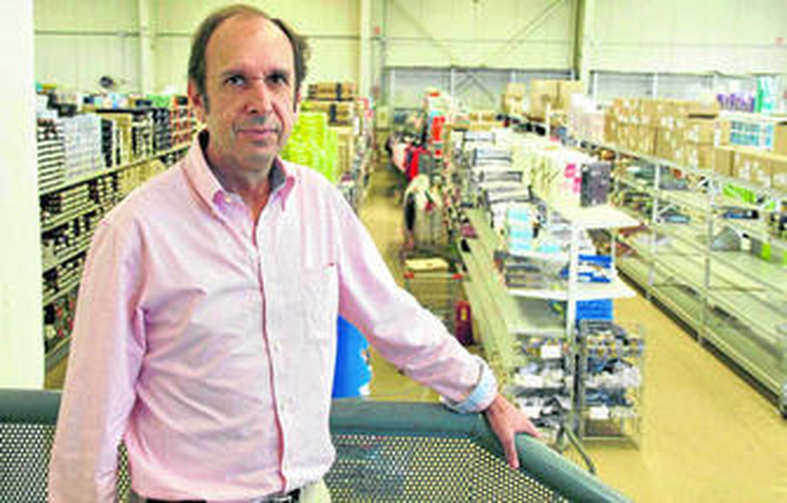 Luis Escámez, presidente de Asempal, posa antes de la entrevista.