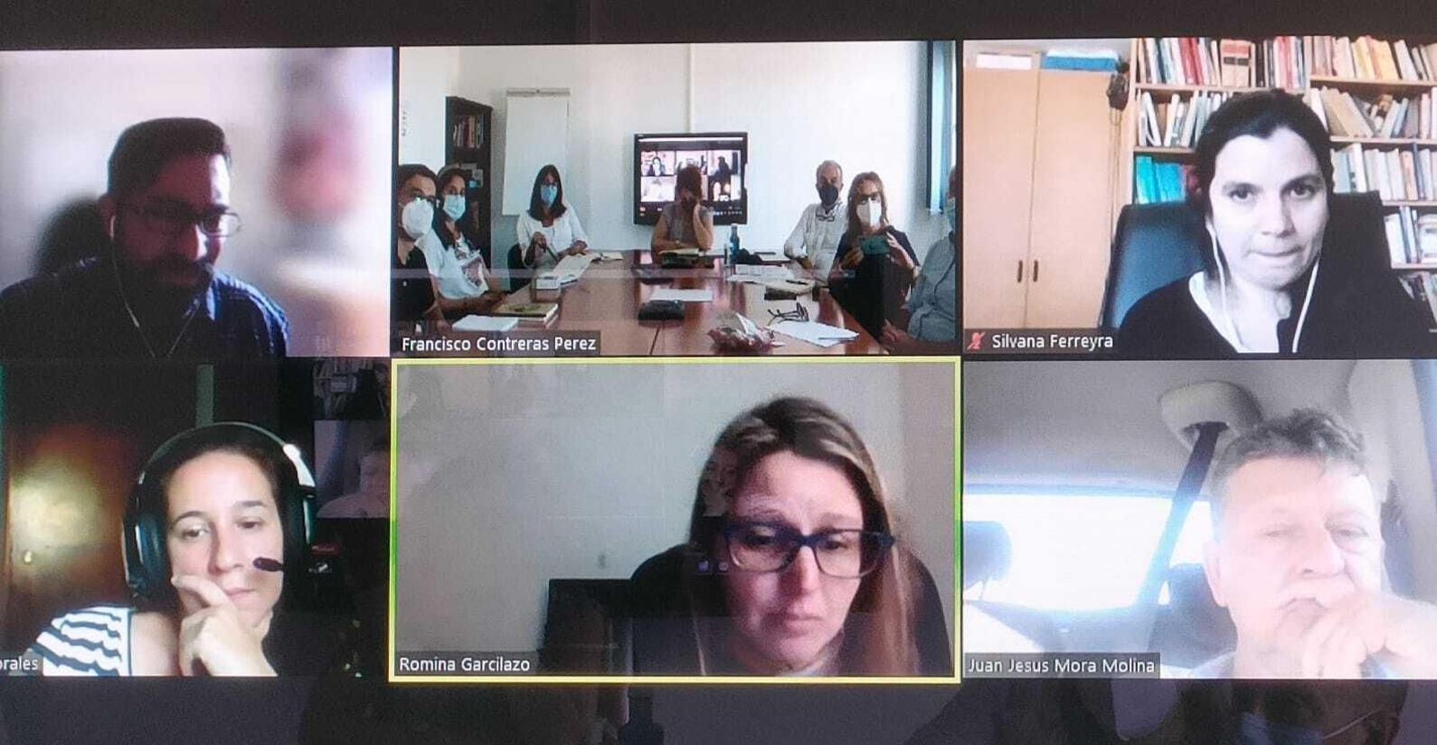 Reunión de trabajo del proyecto.