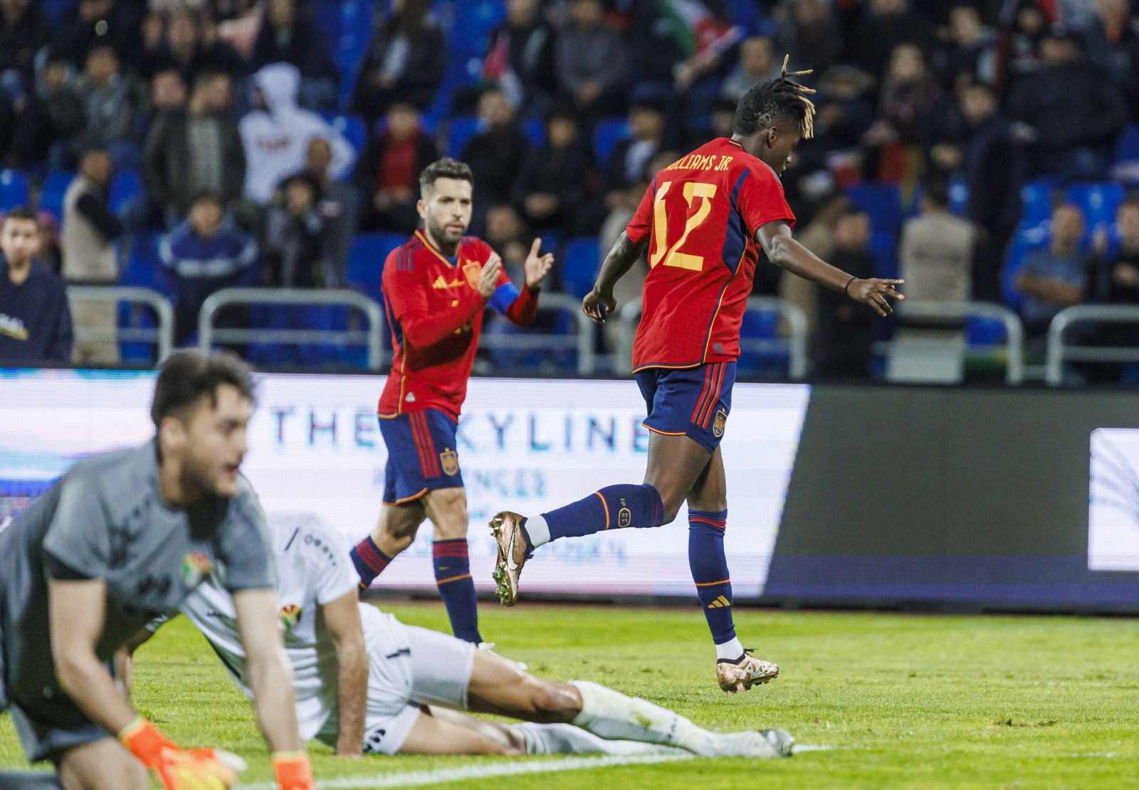 Las imágenes del Jordania - España previo al Mundial de Qatar