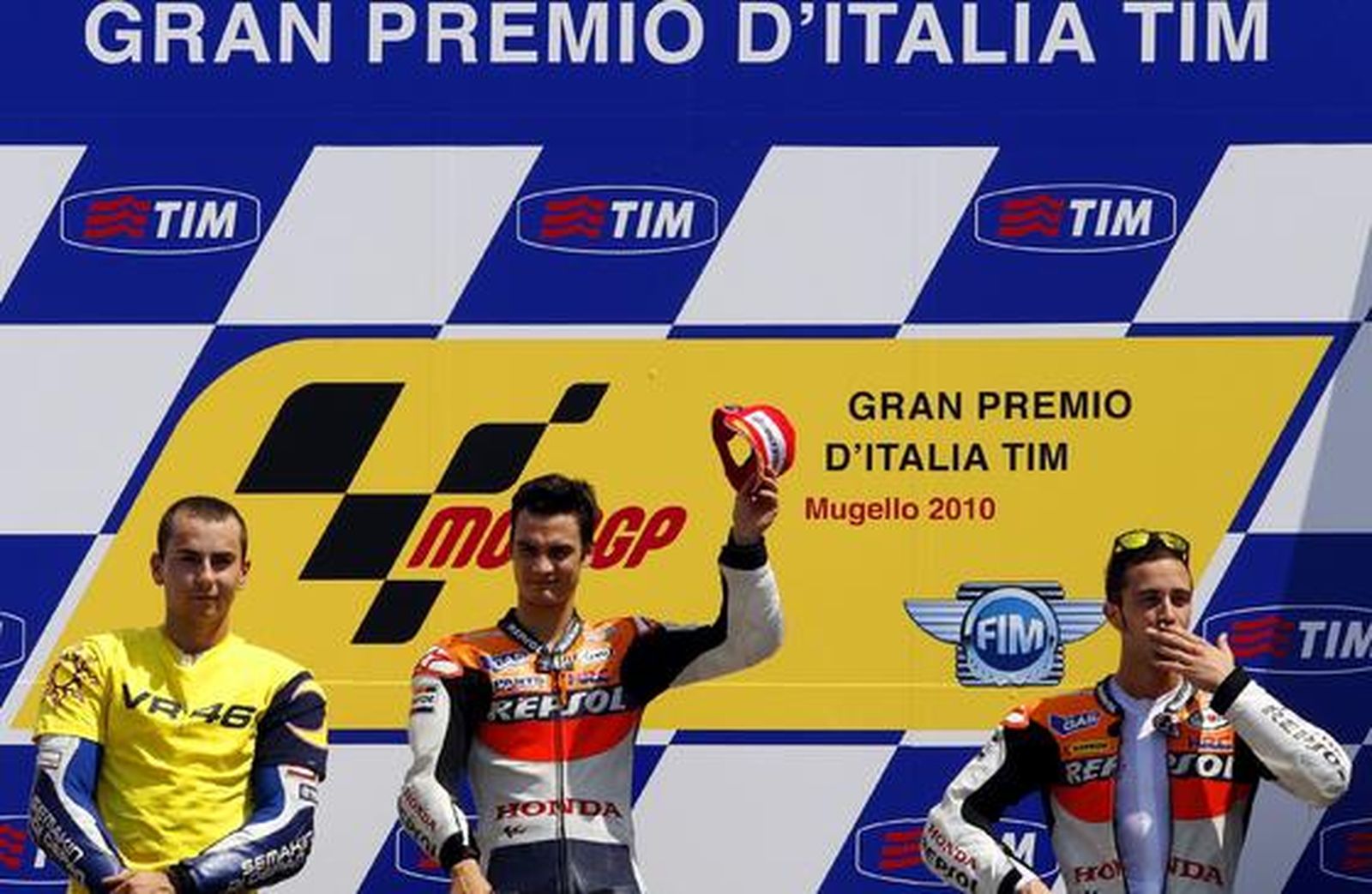 Podio de MotoGP.

Foto: Reuters