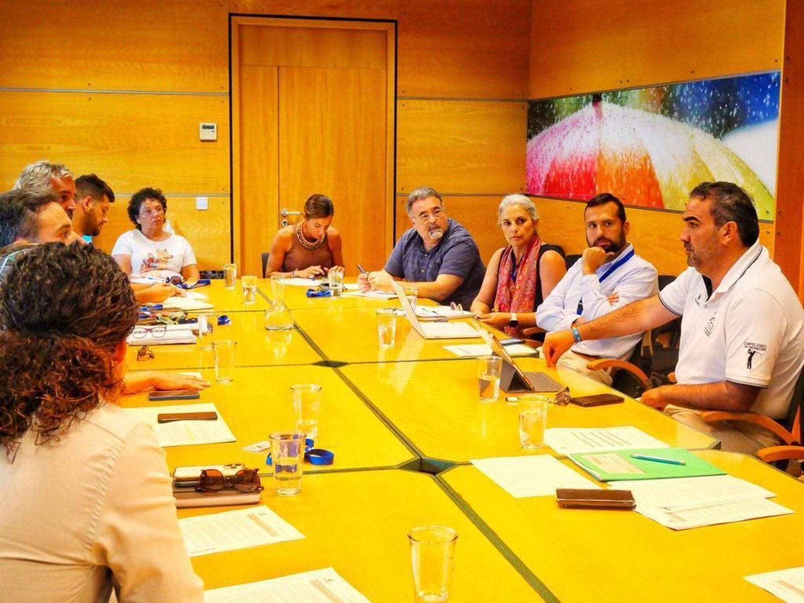 La reunion mantenida entre Acosol y los ayuntamientos de la Costa del Sol.