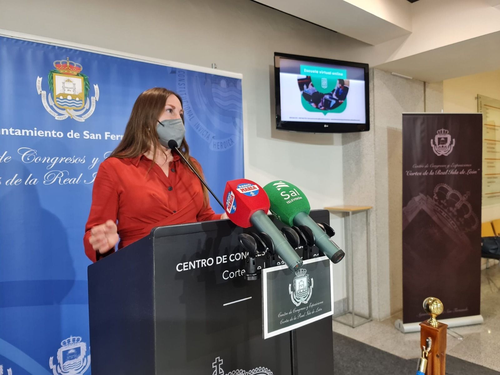Regla Moreno, durante la presentación de la escuela virtual de formación.