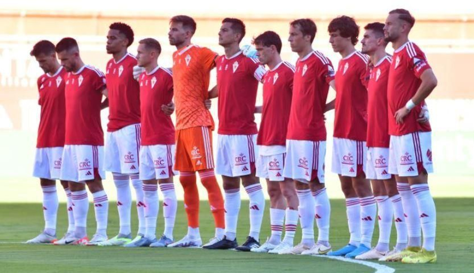 Un once del Real Murcia en casa esta temporada.