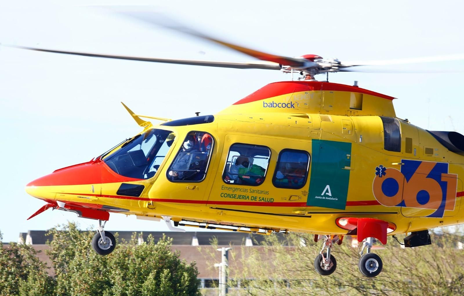 Helicóptero del 061 en una imagen de archivo.