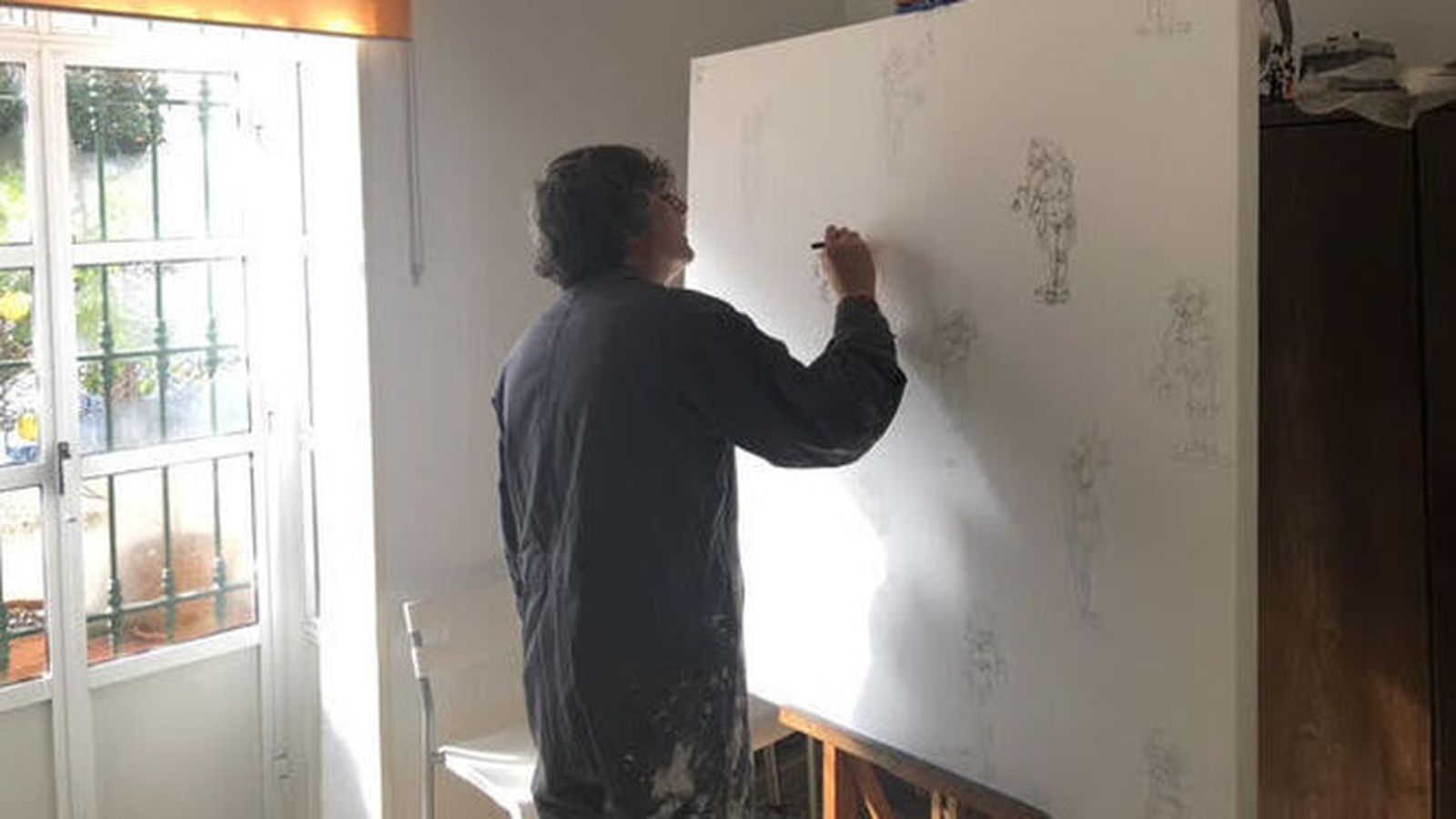Guillermo Bermudo, en su estudio.