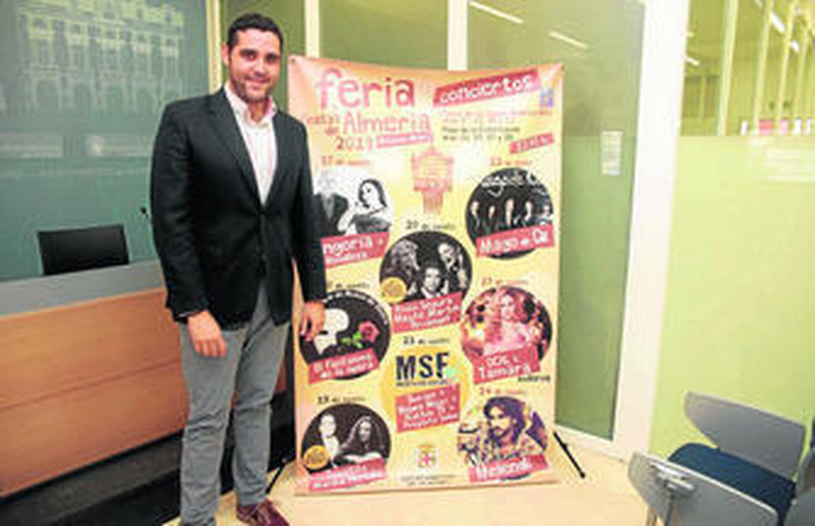 Juan José Alonso, concejal de Fiestas Mayores en el Ayuntamiento de Almería.