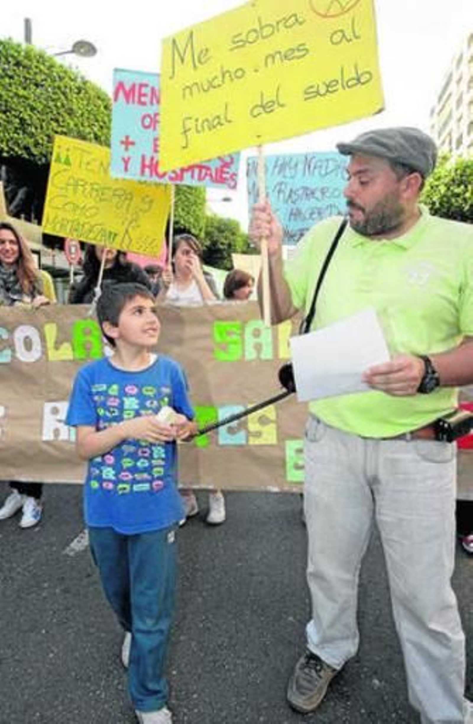 La hora de las pancartas de protesta