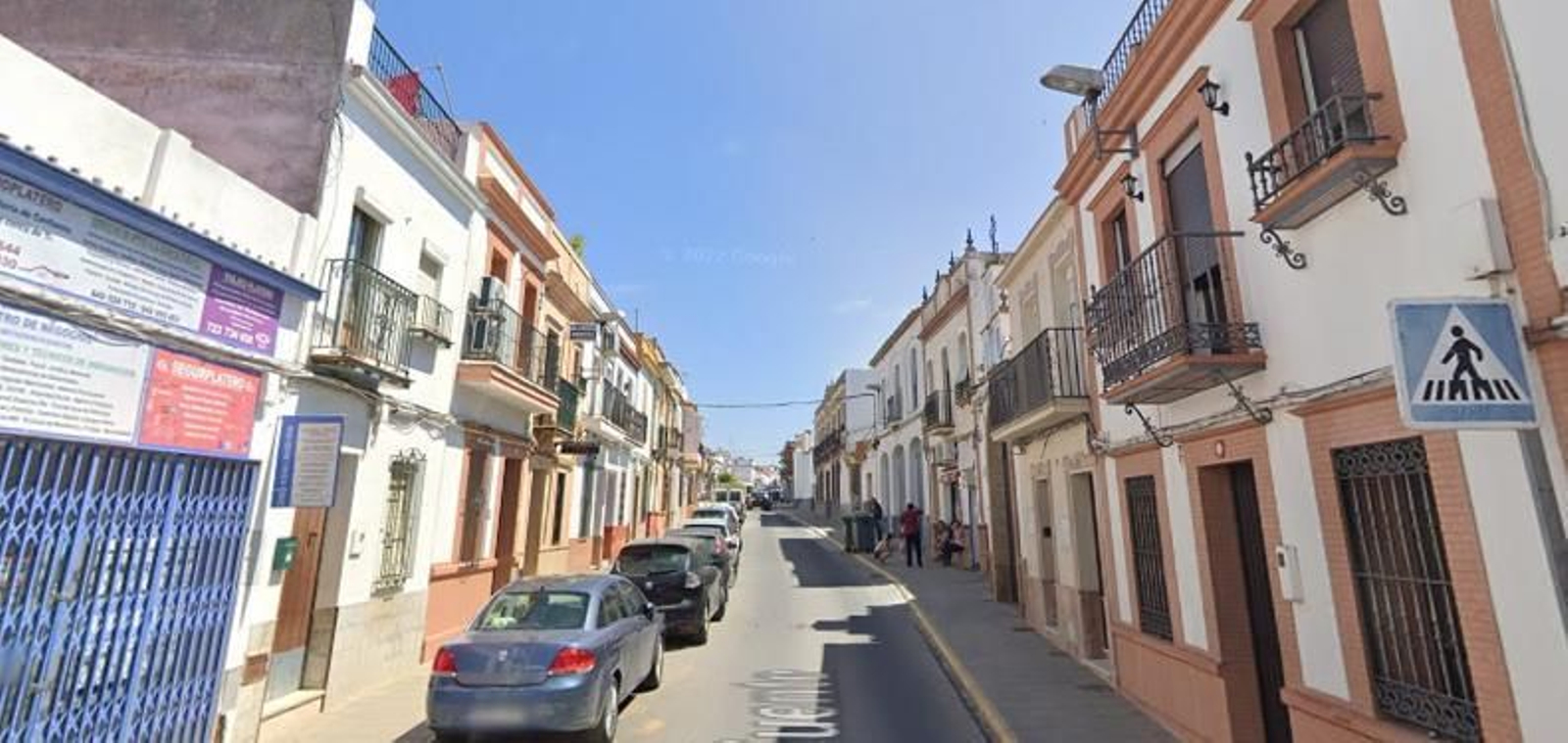 Vista de la calle La Fuente de Rociana.