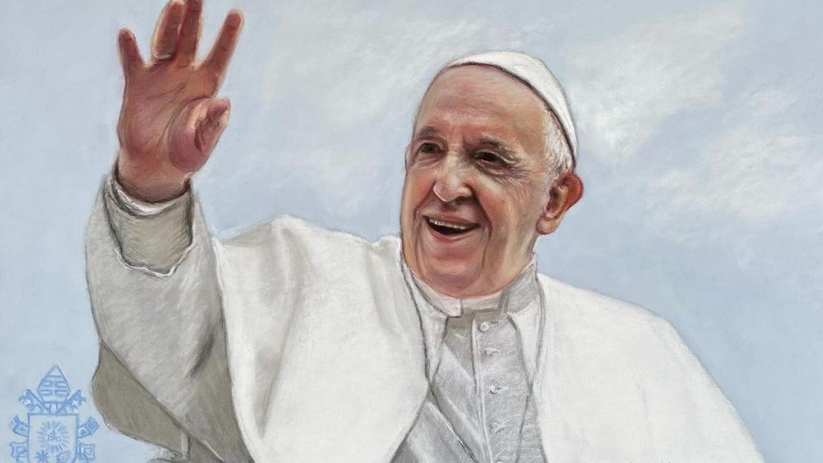 La lámina recibida por el Papa