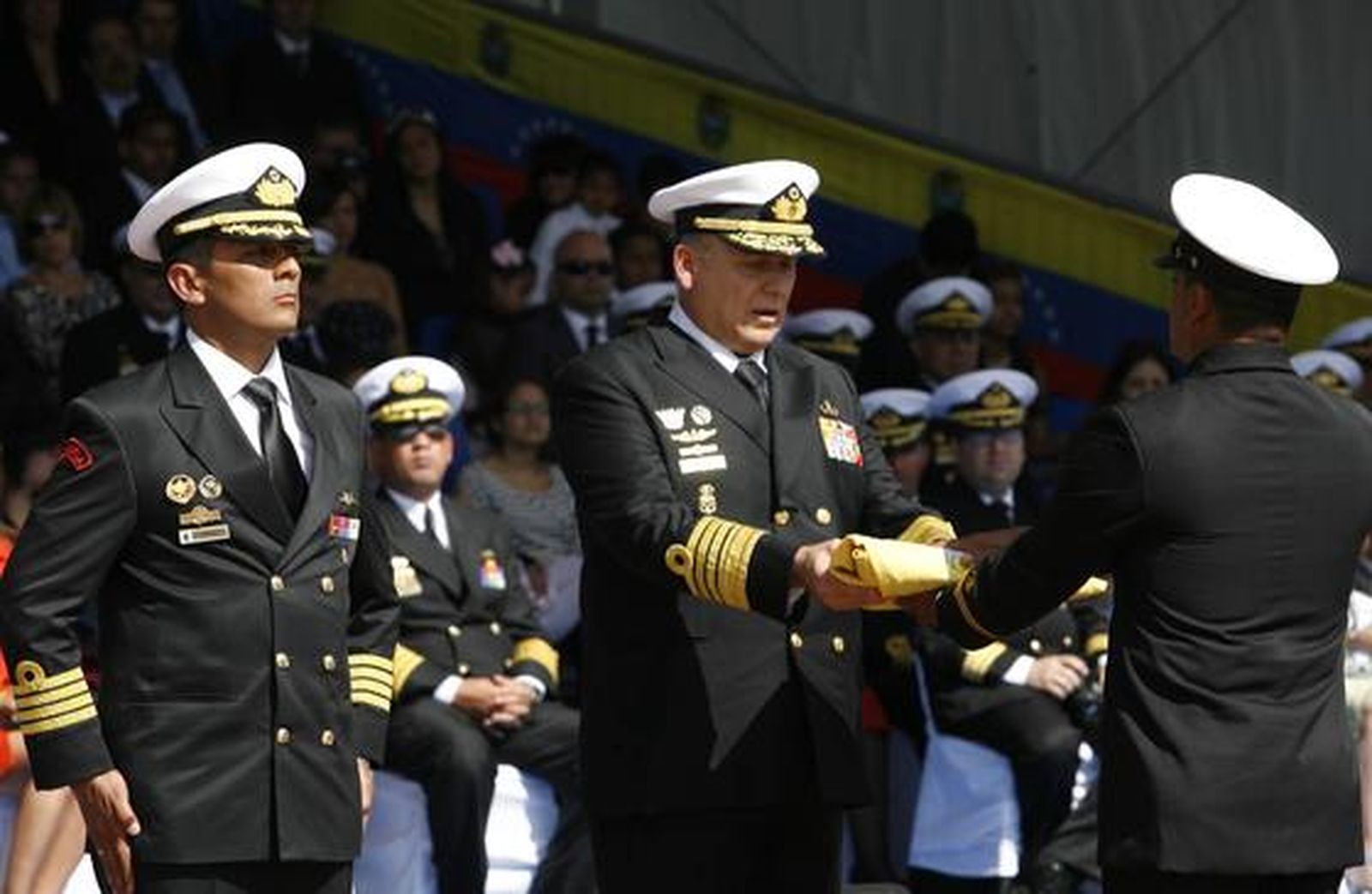 Navantia entrega el primero de los cuatro Patrulleros Oceánicos de Vigilancia que fabrica para la Armada Venezolana. 

Foto: Borja Benjumeda