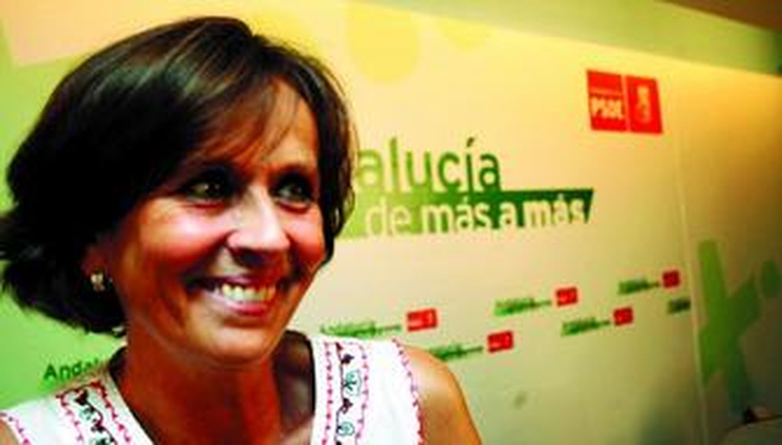 Remedios Martel, ayer, en la sede del partido socialista en Málaga.