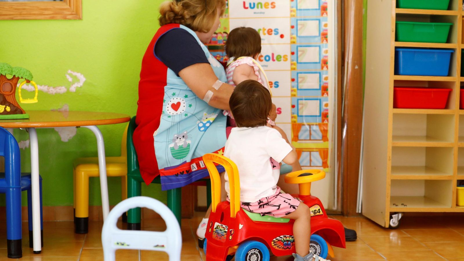 Escolares del centro infantil Santuario.