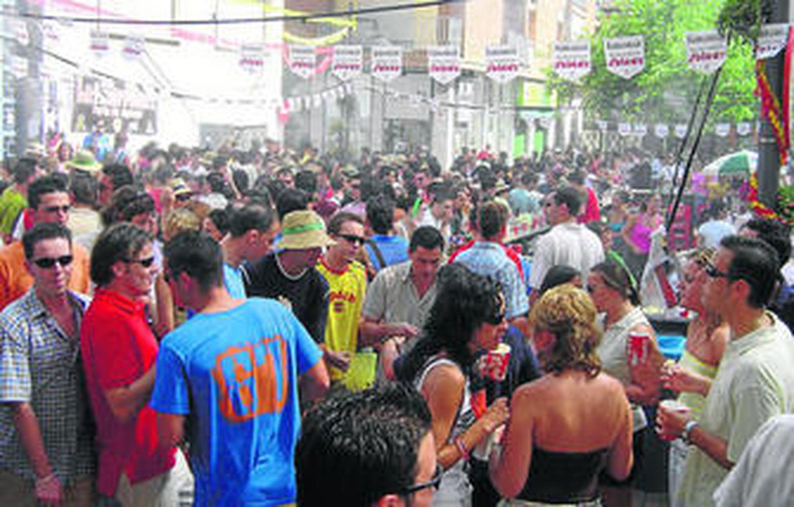 Ambiente de feria en Motril.