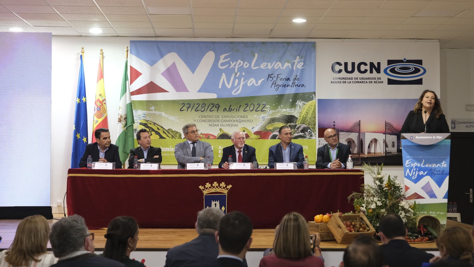 Imágenes de las jornadas de la CUCN sobre el agua en la Expolevante de Níjar.