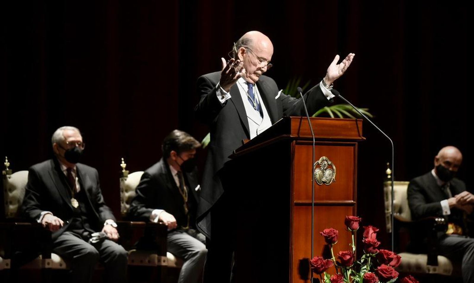 Julio Cuesta durante su Pregón de la Semana Santa.