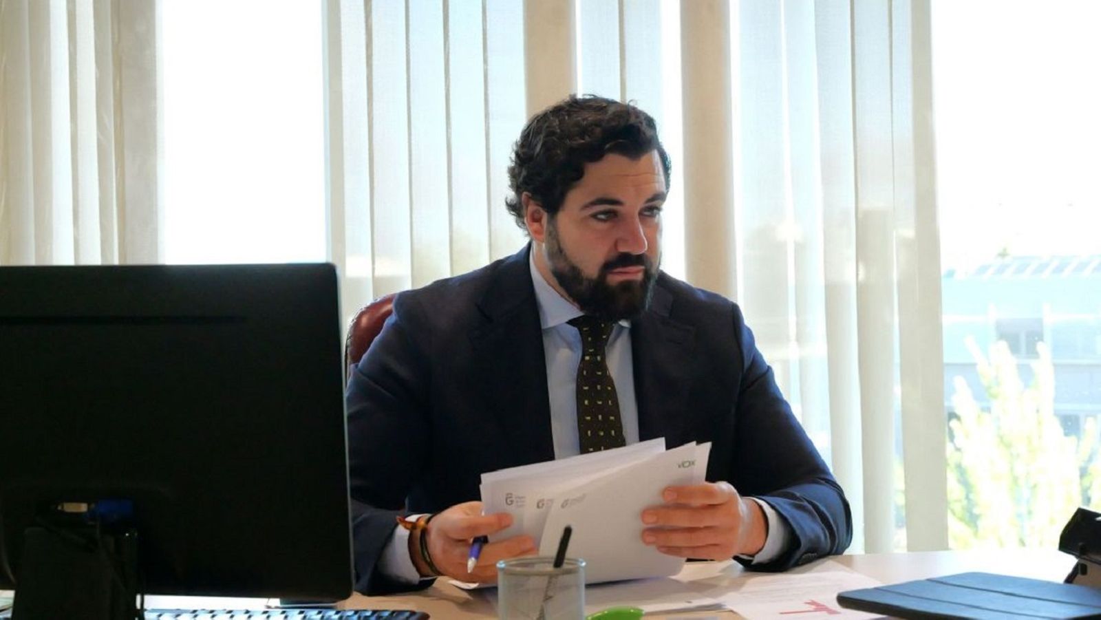 El portavoz del Grupo Provincial Vox en la Diputación de Granada, Gustavo de Castro.