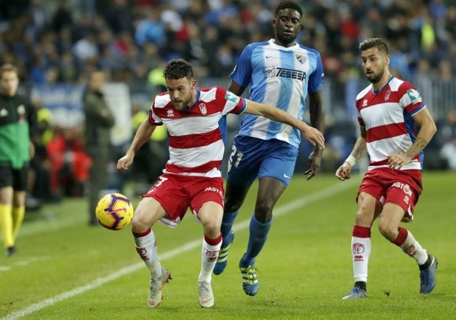 Alfred Ndiaye, en un momento del choque.