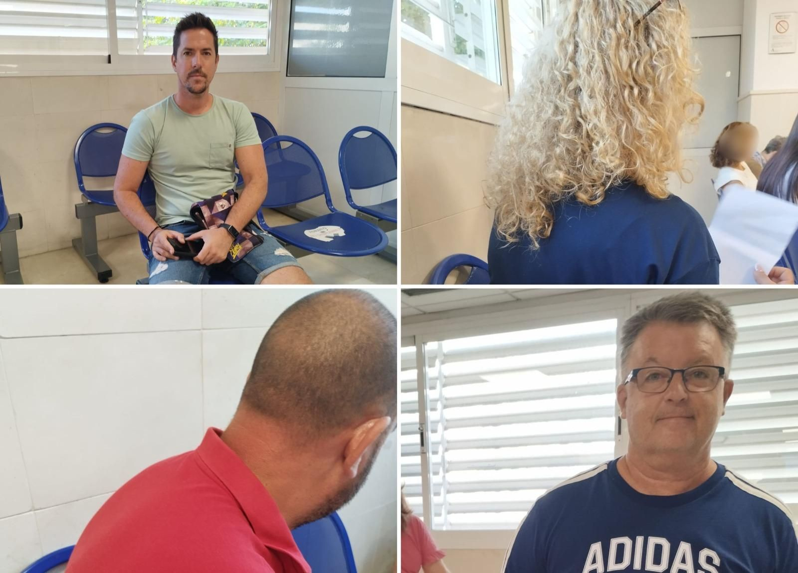 Rafael Moya, Saida, Óscar Portillo y José Luis Pérez, este jueves, en el CARE.