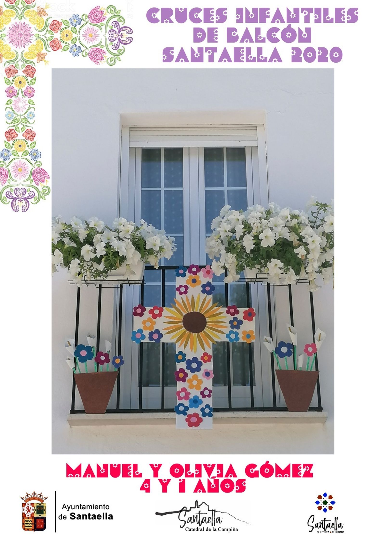 Así son las Cruces de Mayo de los niños de Santaella