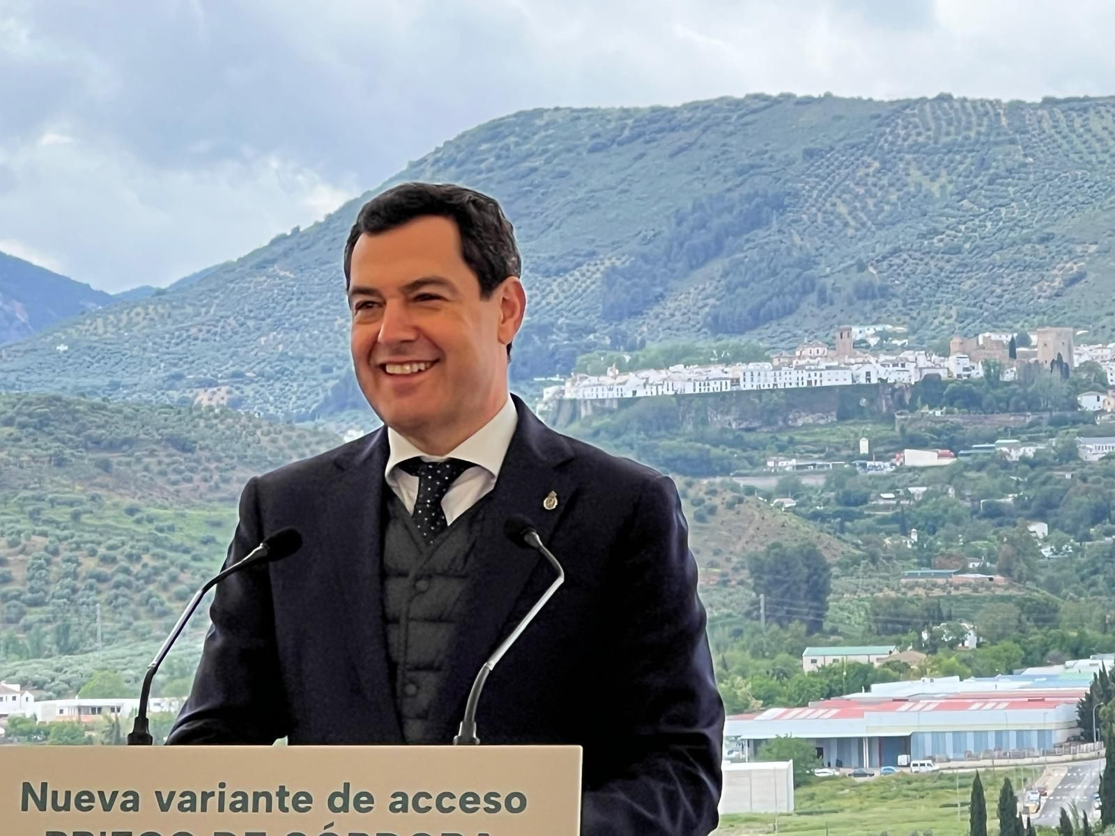 Juanma Moreno, en Priego de Córdoba