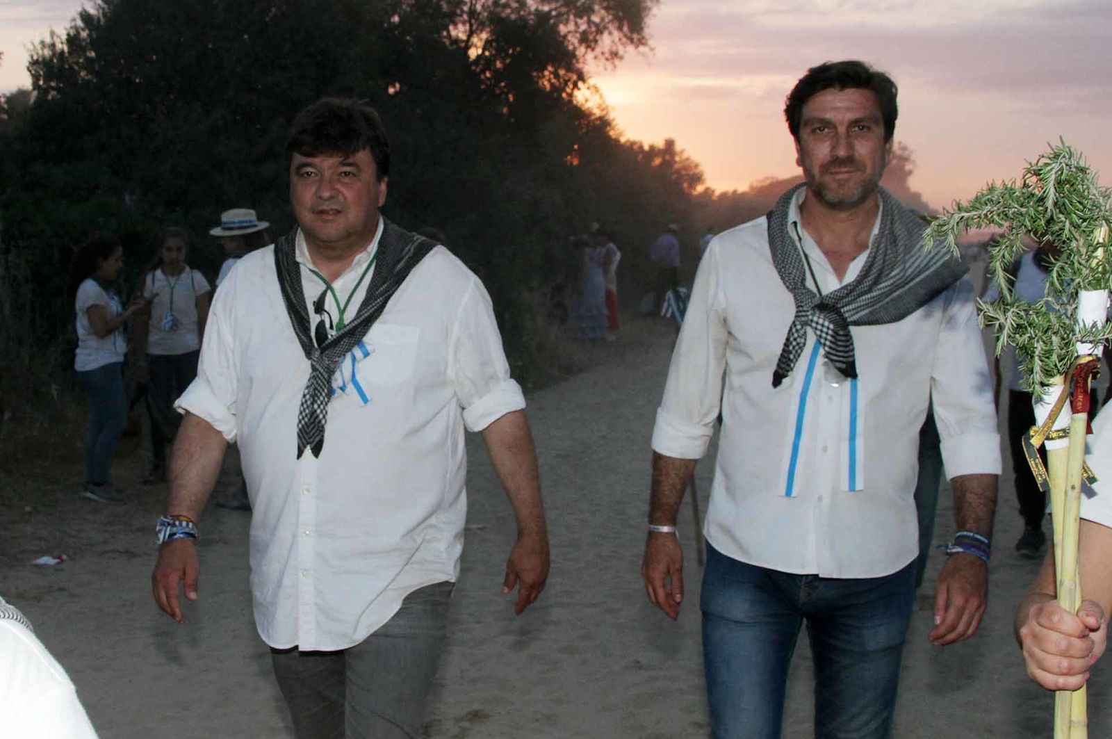 Imágenes de la llegada de la Hermandad del Rocío de Huelva a la aldea