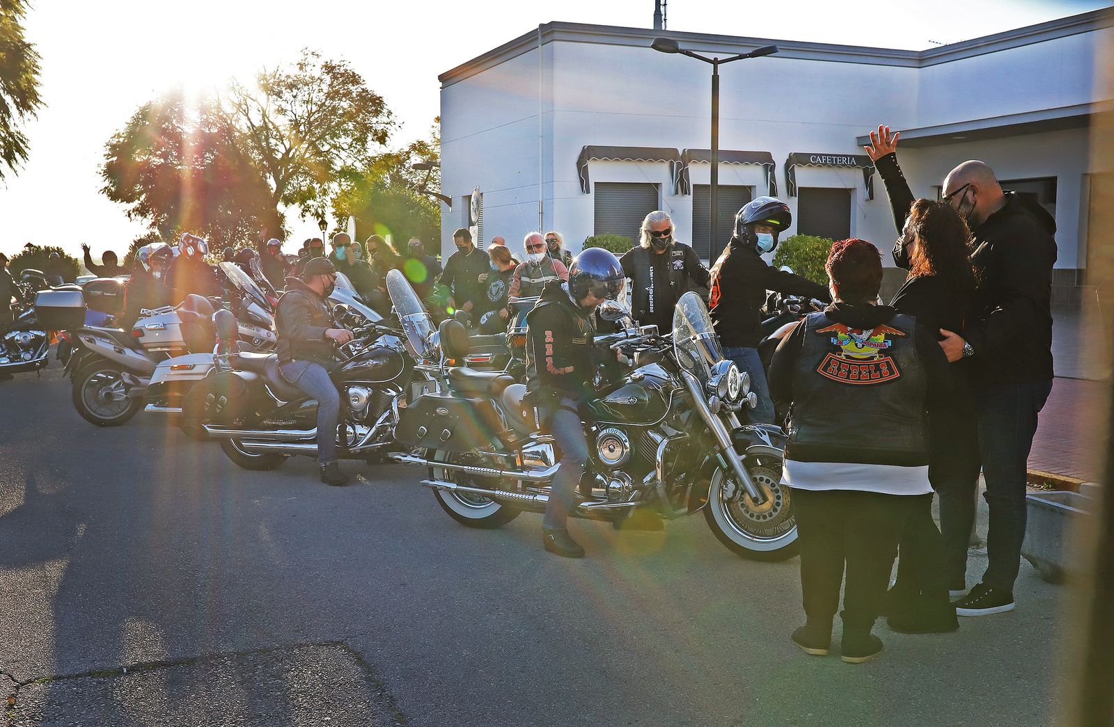 Caravana motera en homenaje a Carlos Ruiz