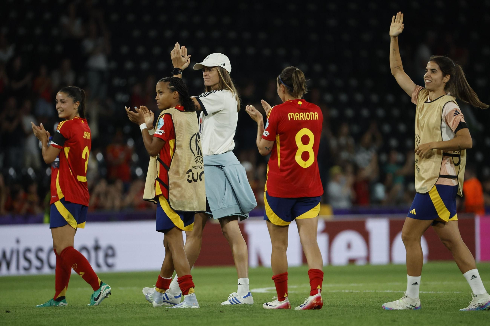 Las fotos del España - Portugal en la Eurocopa femenina