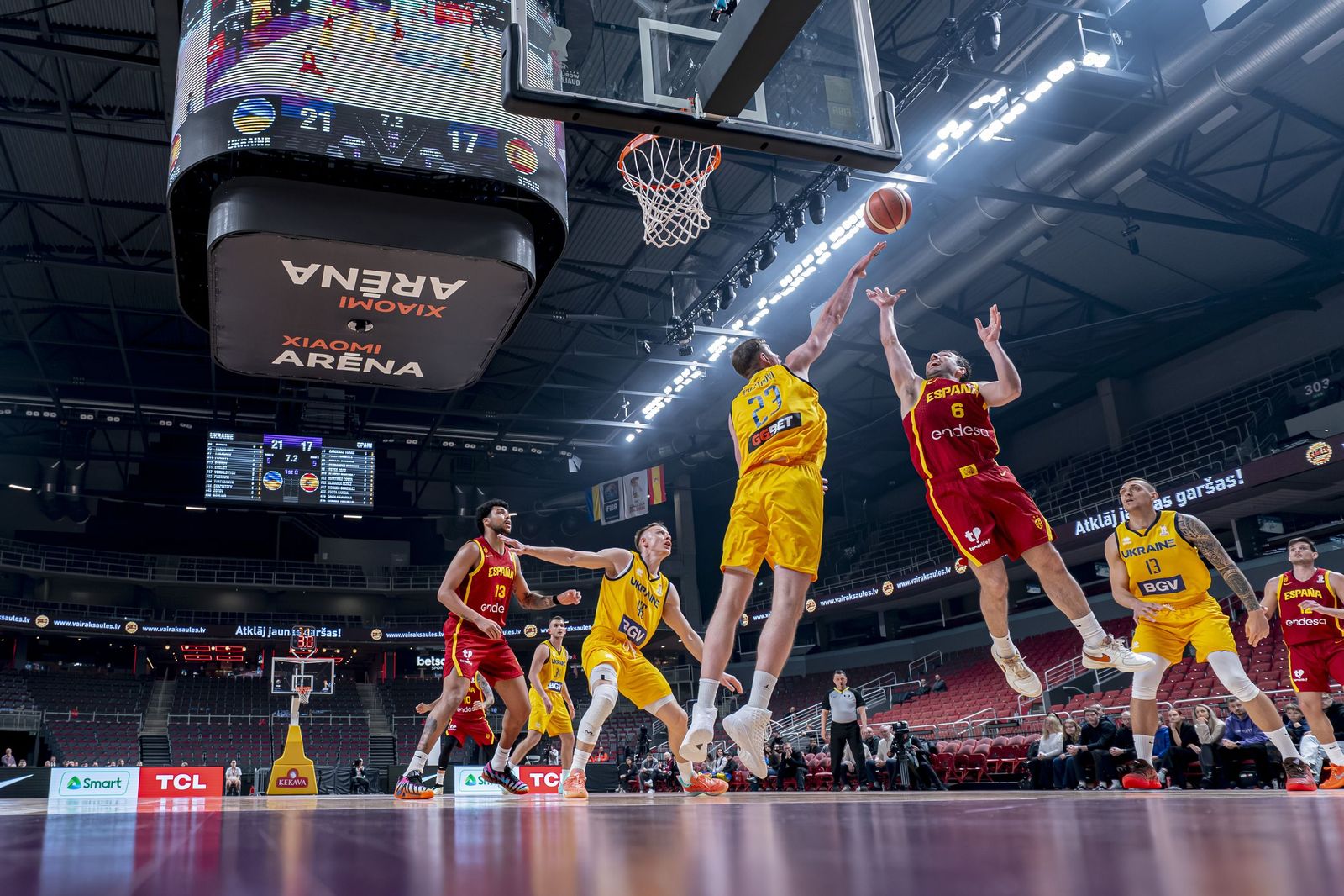 Las mejores fotos del Ucrania-España de baloncesto