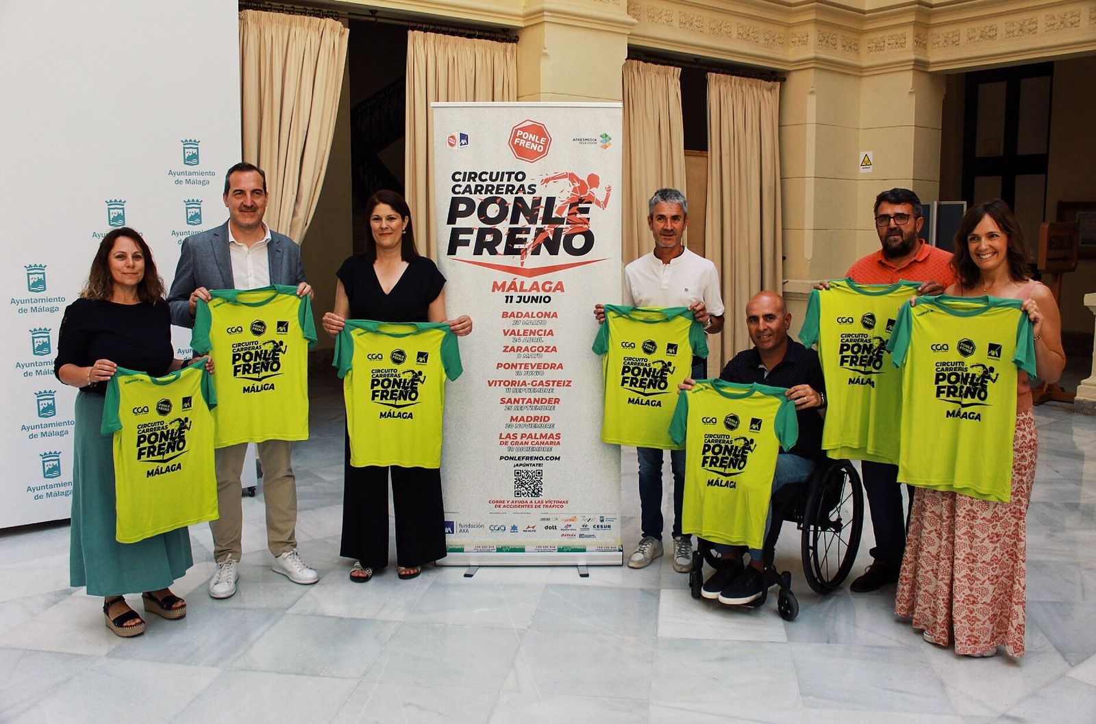 Presentación de la carrera PONLE FRENO en Málaga.