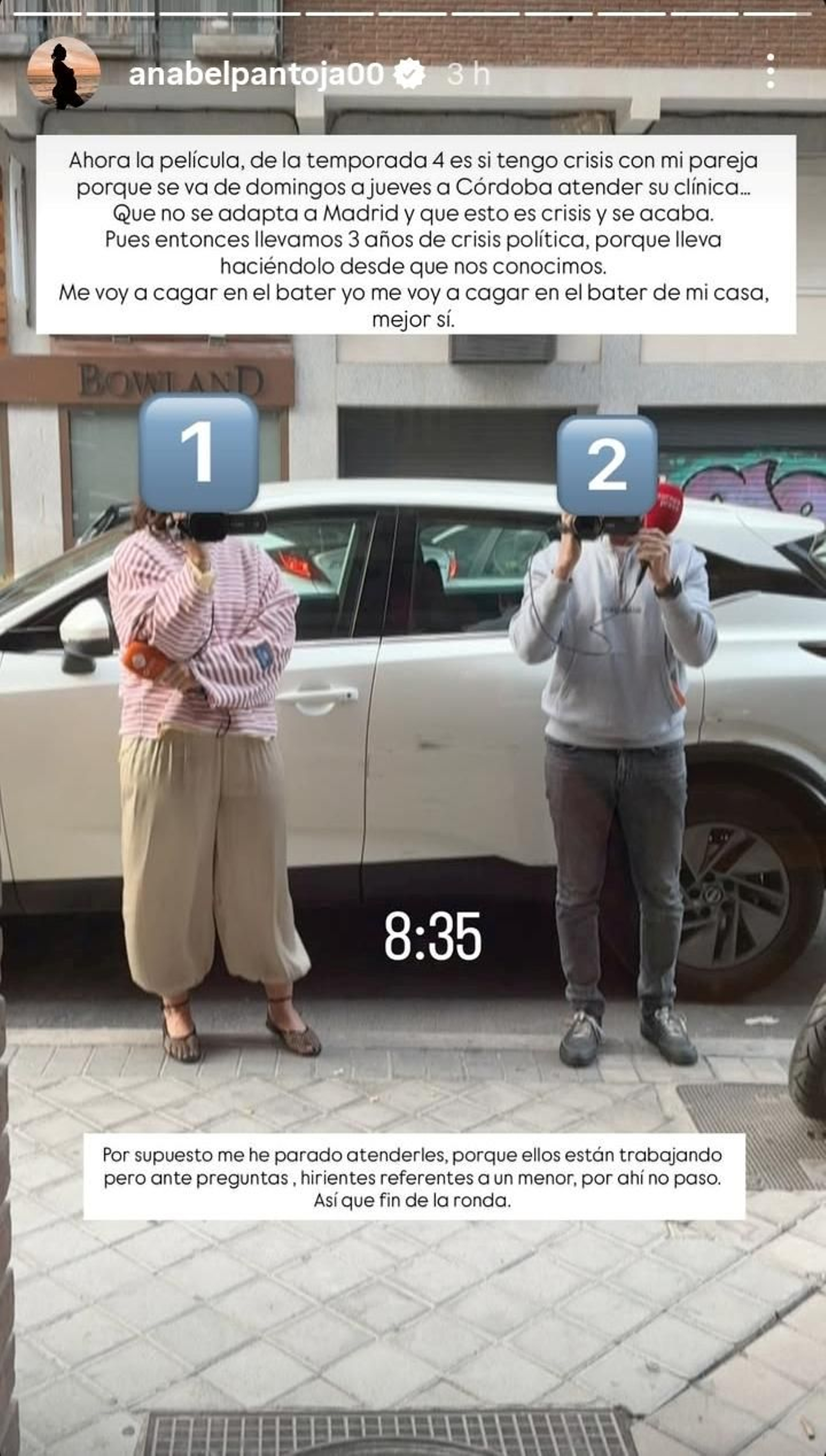 La contundente 'story' que ha compartido Anabel Pantoja para desmentir los rumores de crisis con David Rodríguez.