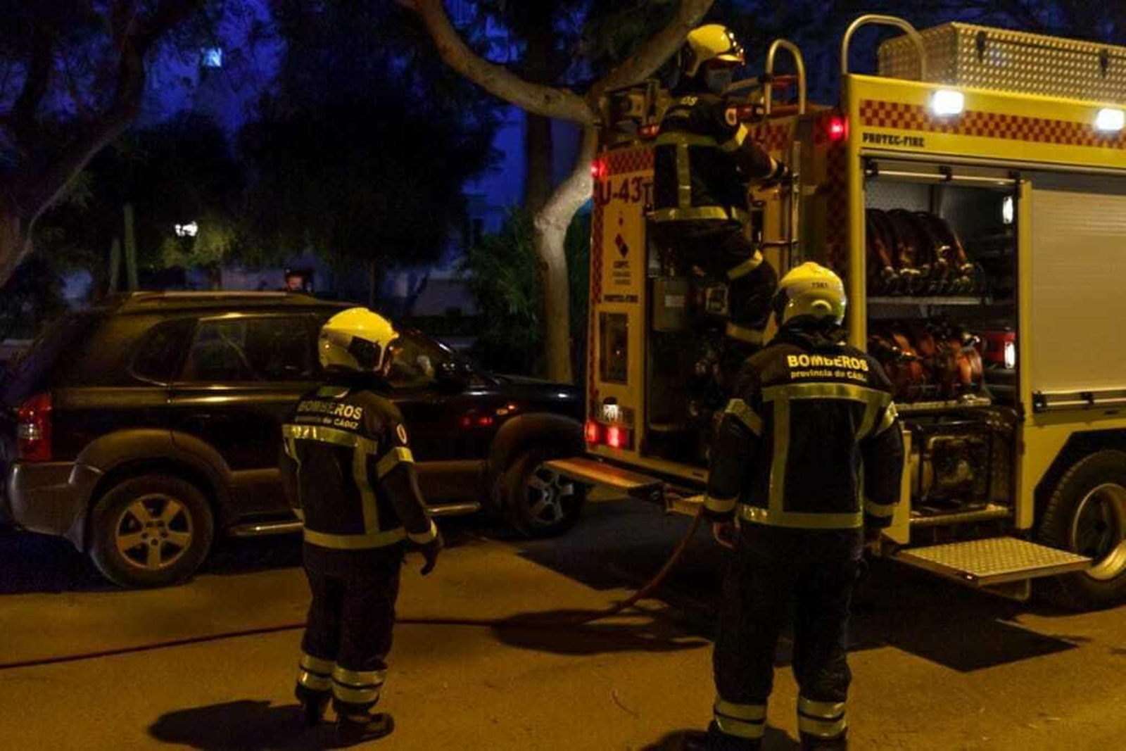 Incendio en la Barriada de La Paz