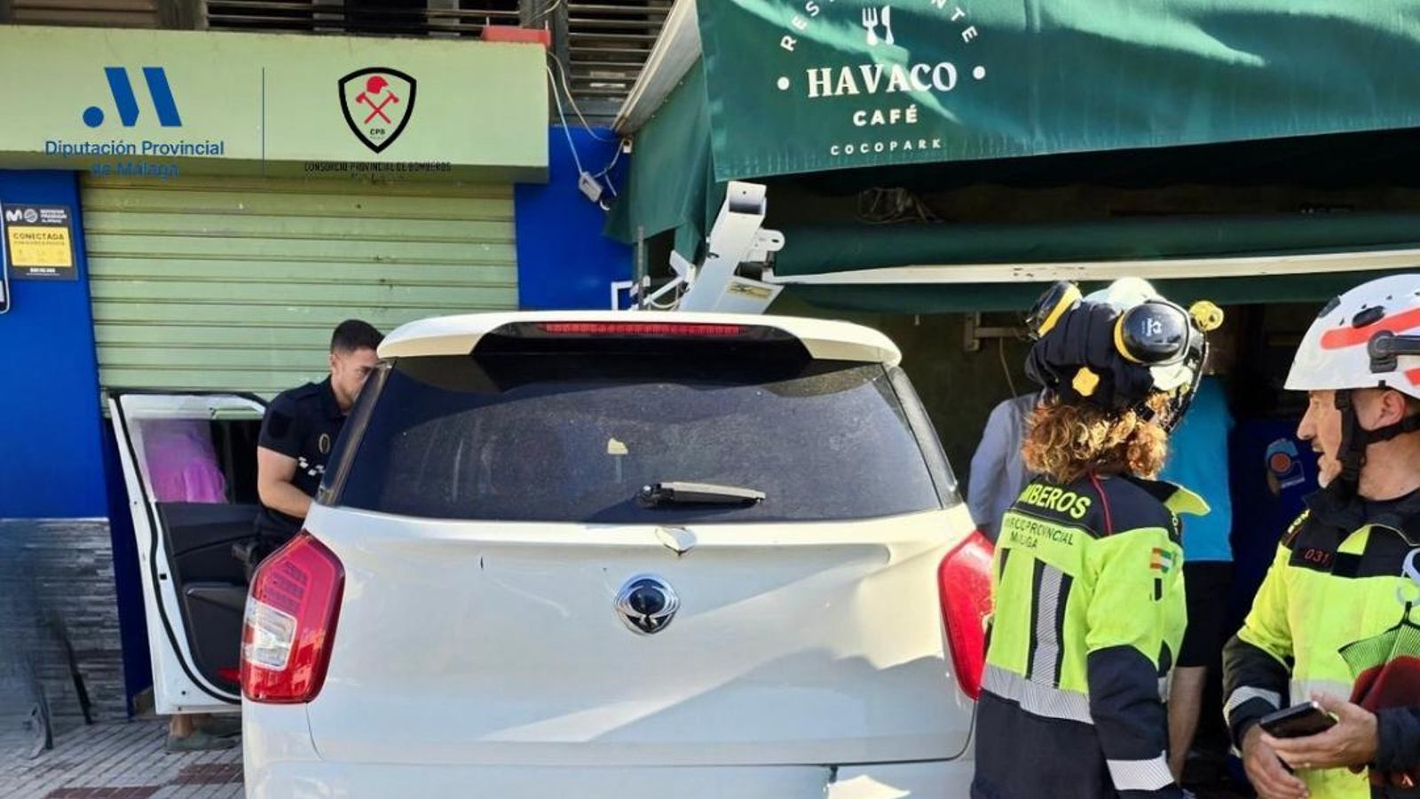El vehículo que ha protagonizado el accidente El vehículo que ha protagonizado el accidente