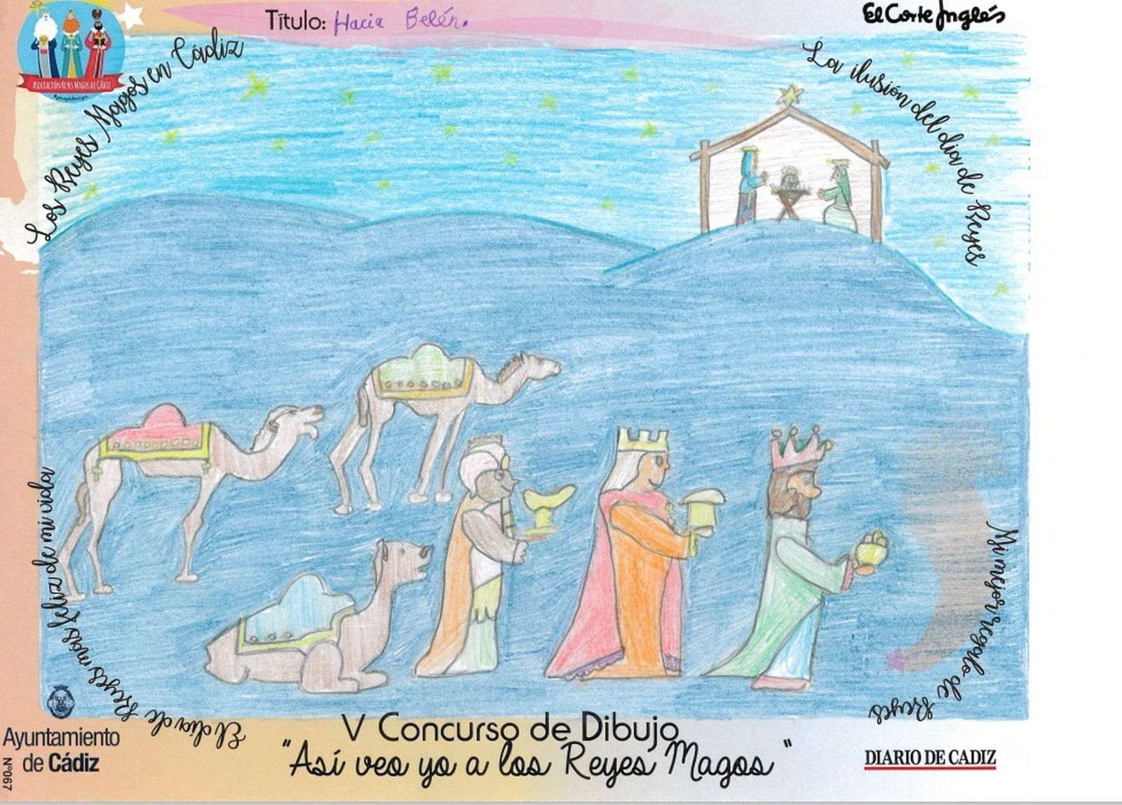 Los dibujos del concurso 'Así veo yo a los Reyes Magos'.