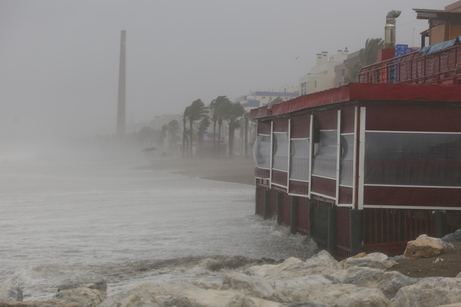 Fotos de las incidencias de la lluvia en Málaga