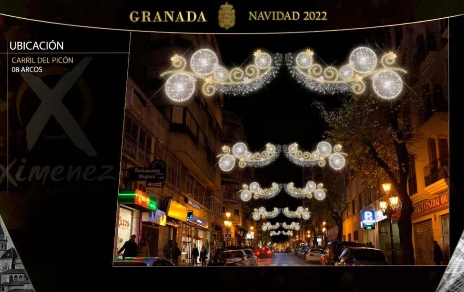 Estas son las luces de Navidad del Centro de Granada, calle por calle