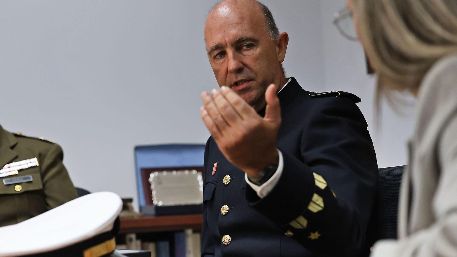 Javier Iranzo, reservista de Infantería de Marina.