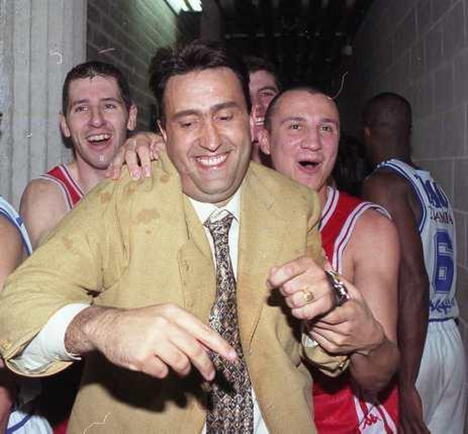 Luis Casimiro, con Jesús Lázaro y Paco Vázquez.