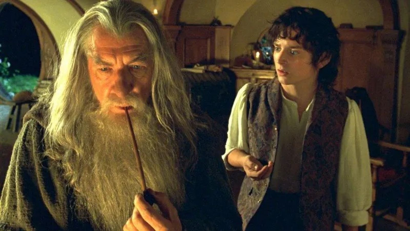 Ian McKellen como Gandalf en una de las entregas de El Señor de los Anillos