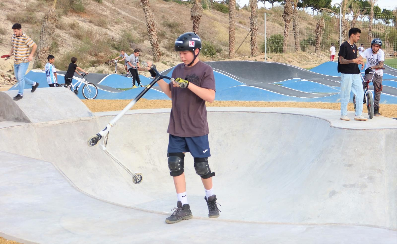 Inauguración del nuevo skate park en el Parque de la Rambla de Vera