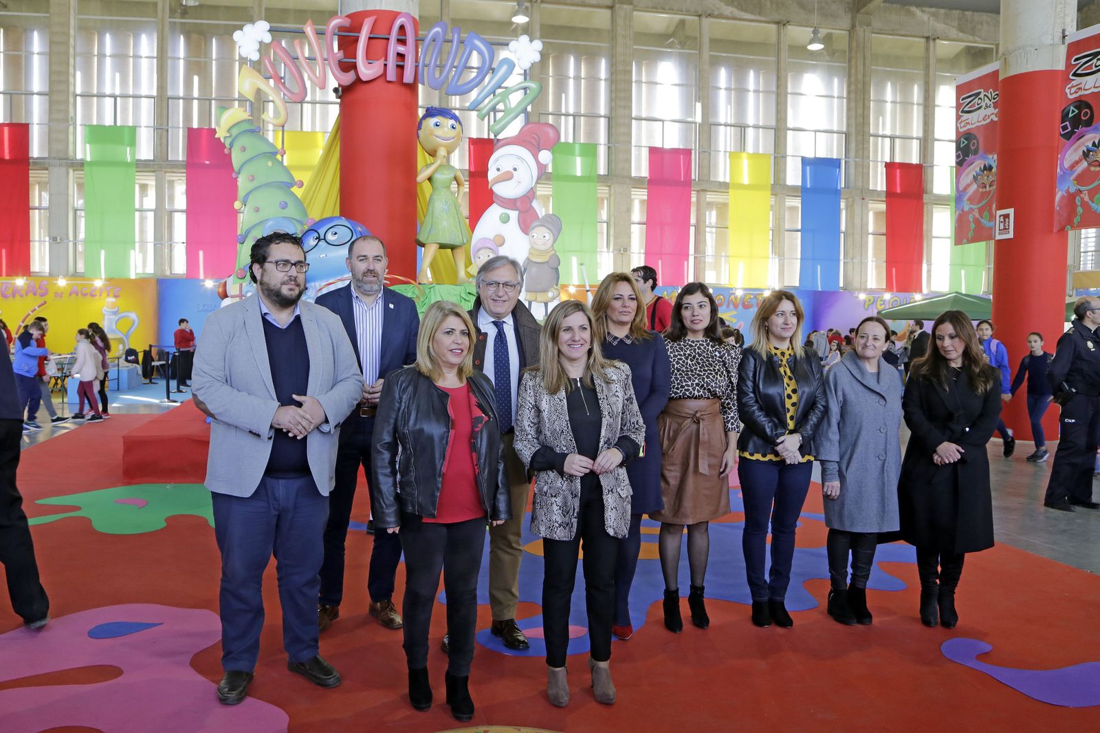 La alcaldesa y la presidenta de Diputación en una edición de Juvelandia.