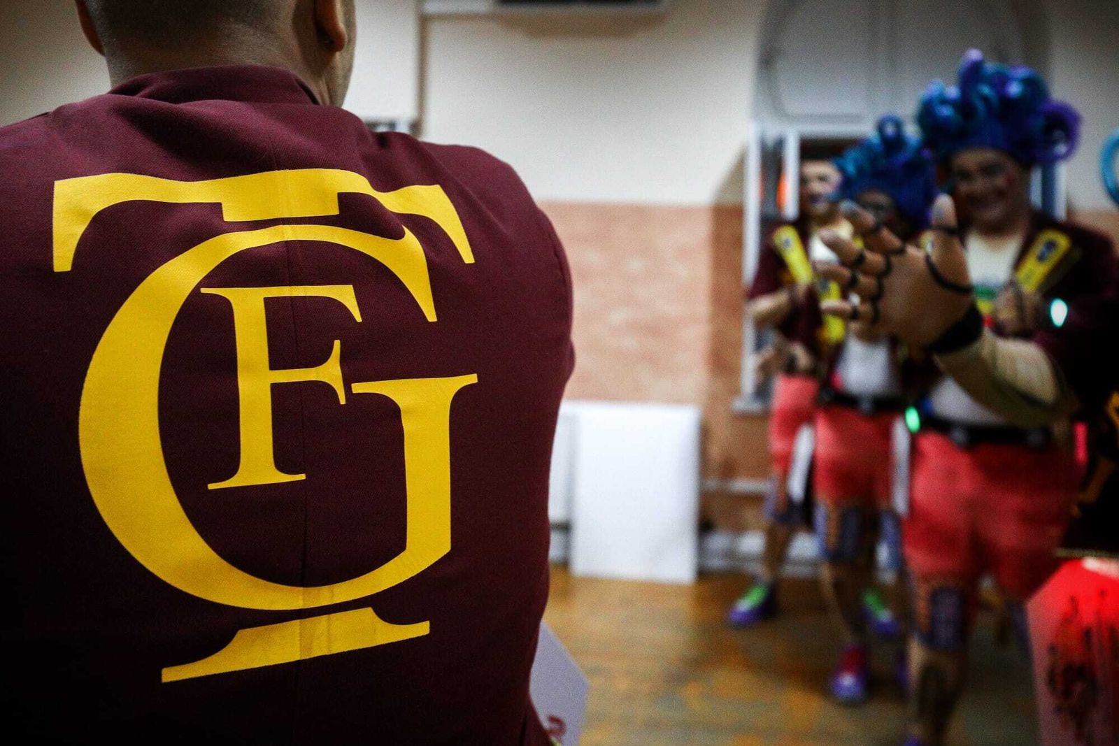 Ambiente en camerinos