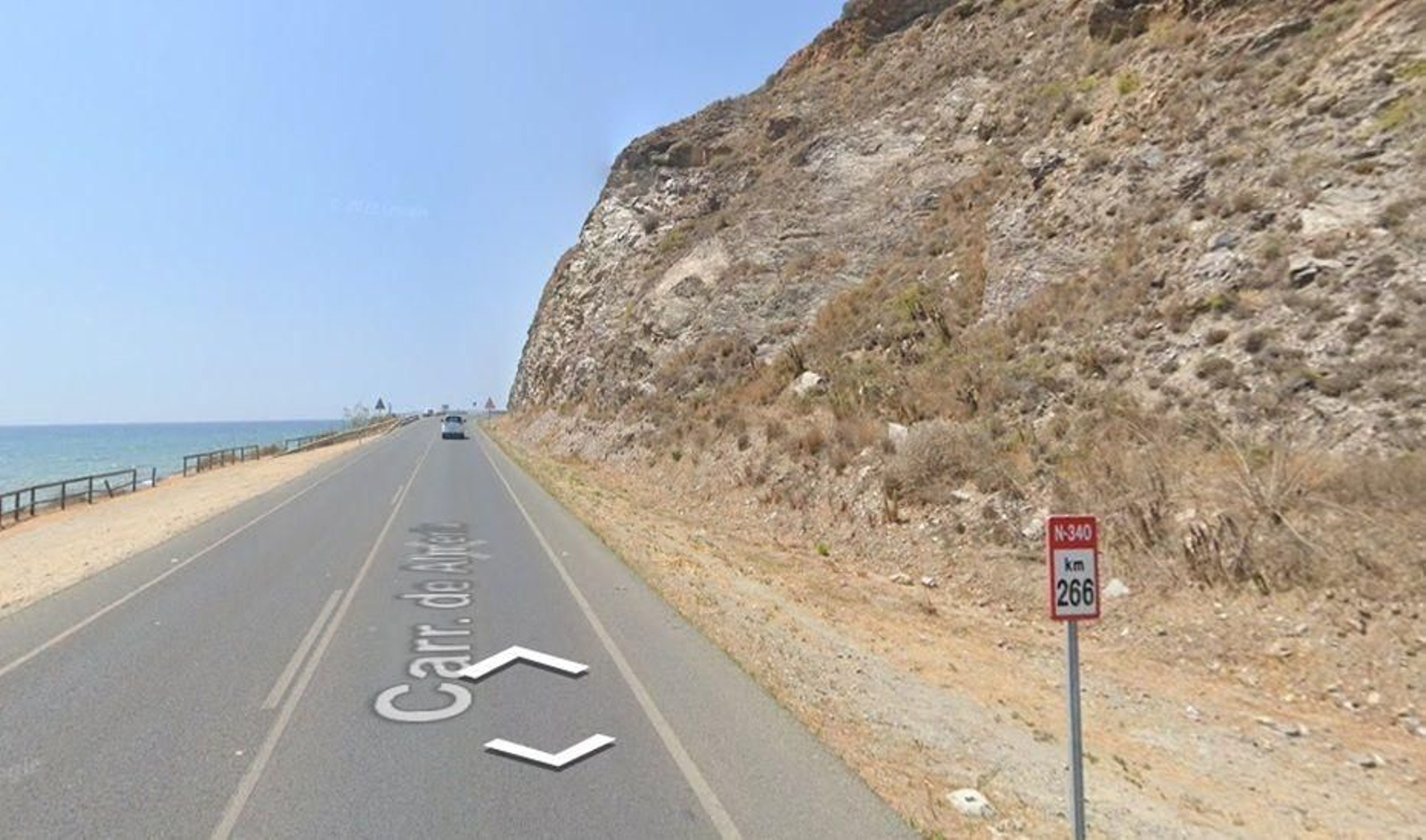 Una captura de imagen de Google Maps de donde ha sucedido el accidente.