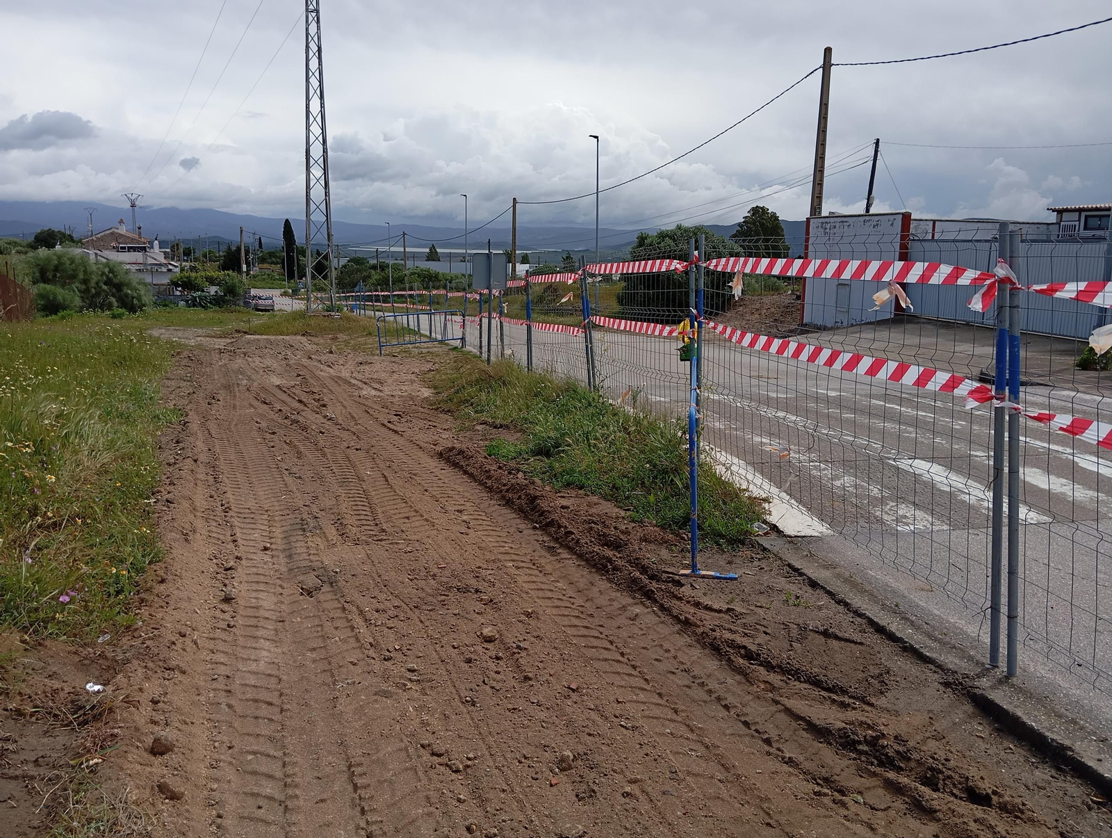 Aspecto de la zona en obras. Aspecto de la zona en obras.