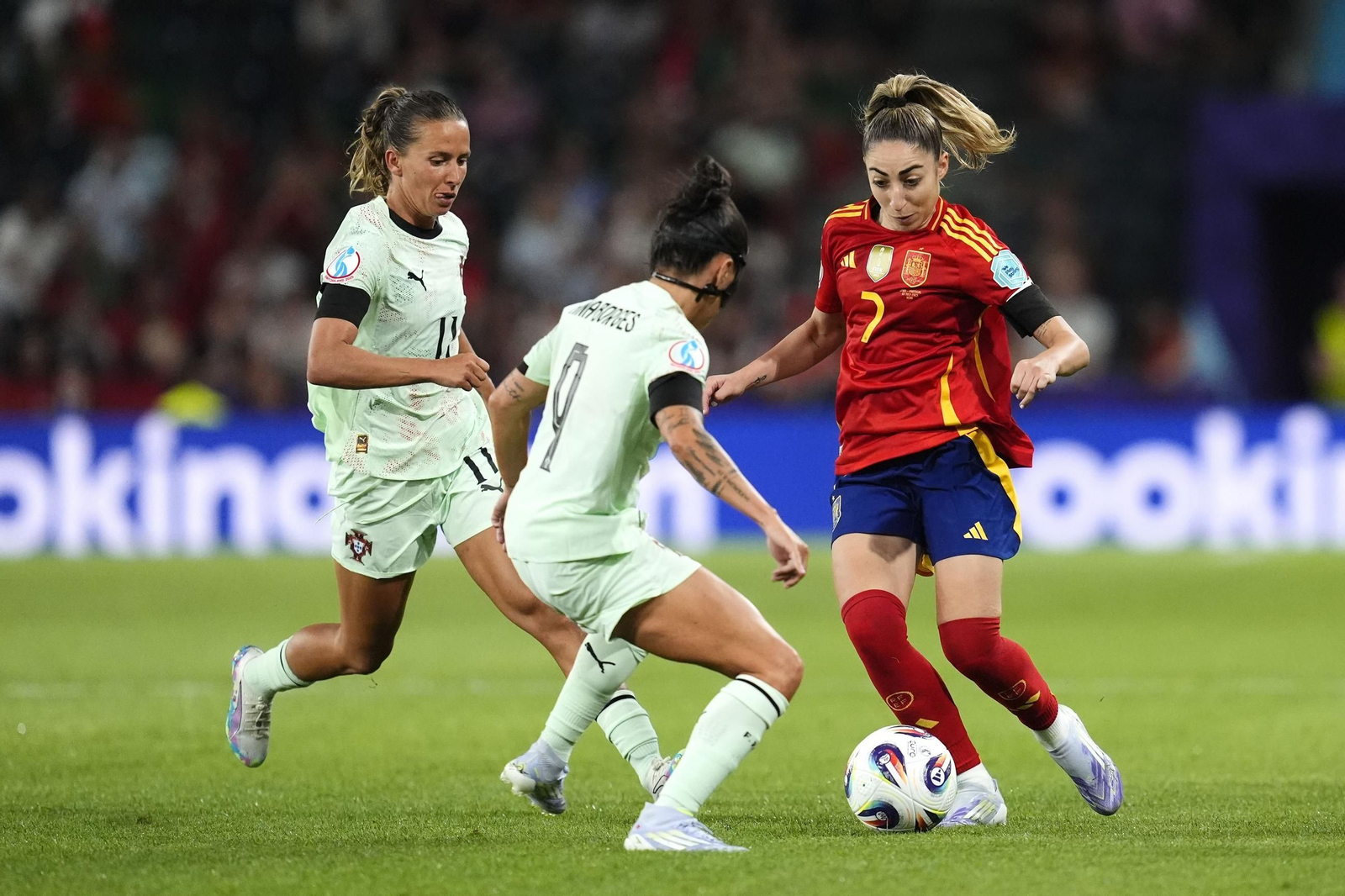 Las fotos del España-Portugal en la Eurocopa femenina