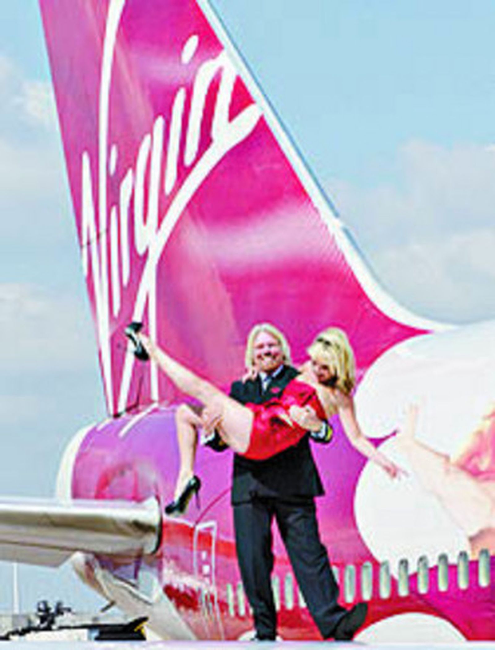 Kate Moss posa para una línea aérea inglesa