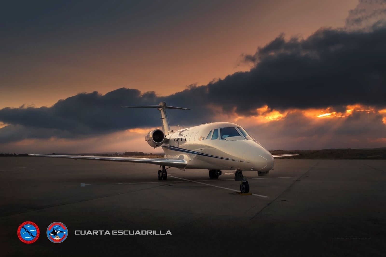 El 'Cessna Citation VII', de la Cuarta Escuadrilla de la Armada.