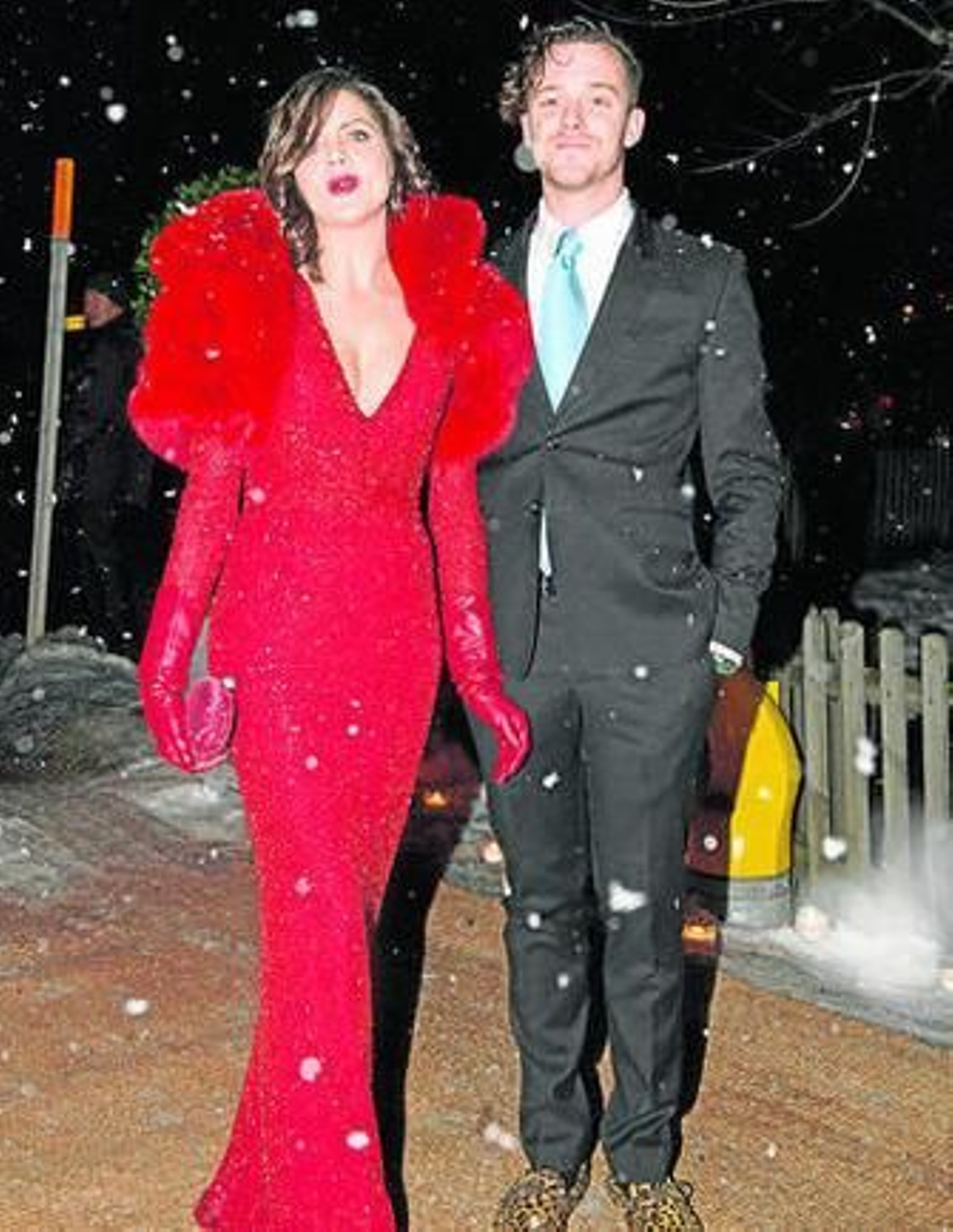 Macarena Gómez se lo pasó genial en la boda en Gstaad